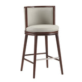 Evalyn Barstool in Stone by Manhattan Comfort at Eve Furniture