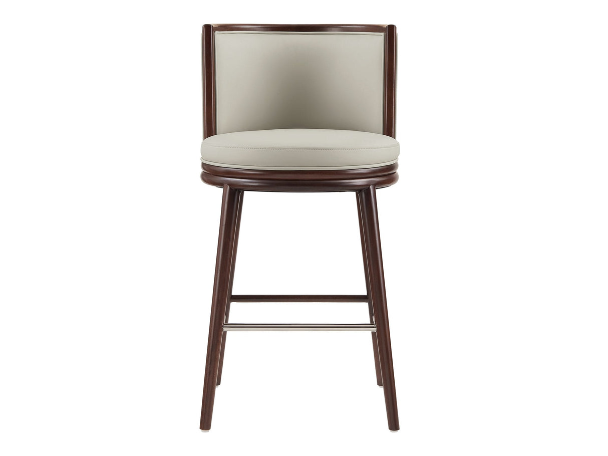 Evalyn Barstool in Stone by Manhattan Comfort at Eve Furniture