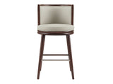 Evalyn Barstool in Stone by Manhattan Comfort at Eve Furniture