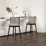 Evalyn Barstool in Stone (set of 2) by Manhattan Comfort at Eve Furniture