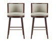 Evalyn Barstool in Stone (set of 2) by Manhattan Comfort at Eve Furniture