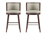 Evalyn Barstool in Stone (set of 2) by Manhattan Comfort at Eve Furniture