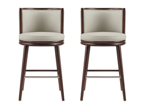 Evalyn Barstool in Stone (set of 2) by Manhattan Comfort at Eve Furniture