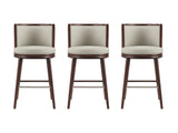 Evalyn Barstool in Stone (set of 3) by Manhattan Comfort at Eve Furniture