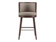 Evalyn Barstool in Taupe by Manhattan Comfort at Eve Furniture