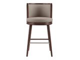 Evalyn Barstool in Taupe by Manhattan Comfort at Eve Furniture
