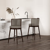 Evalyn Barstool in Taupe (set of 2) by Manhattan Comfort at Eve Furniture