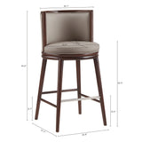 Evalyn Barstool in Taupe (set of 2) by Manhattan Comfort at Eve Furniture