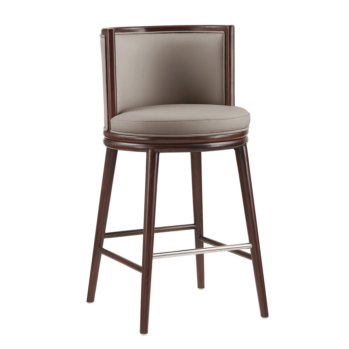 Evalyn Barstool in Taupe (set of 2) by Manhattan Comfort at Eve Furniture