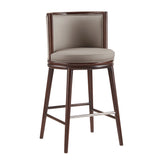 Evalyn Barstool in Taupe (set of 2) by Manhattan Comfort at Eve Furniture