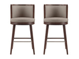 Evalyn Barstool in Taupe (set of 2) by Manhattan Comfort at Eve Furniture