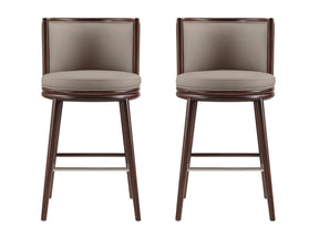 Evalyn Barstool in Taupe (set of 2) by Manhattan Comfort at Eve Furniture