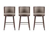 Evalyn Barstool in Taupe (set of 3) by Manhattan Comfort at Eve Furniture