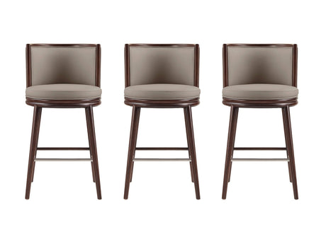 Evalyn Barstool in Taupe (set of 3) by Manhattan Comfort at Eve Furniture