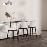 Evalyn Barstool in White by Manhattan Comfort at Eve Furniture