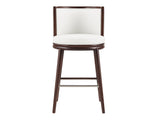 Evalyn Barstool in White by Manhattan Comfort at Eve Furniture