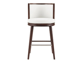 Evalyn Barstool in White by Manhattan Comfort at Eve Furniture