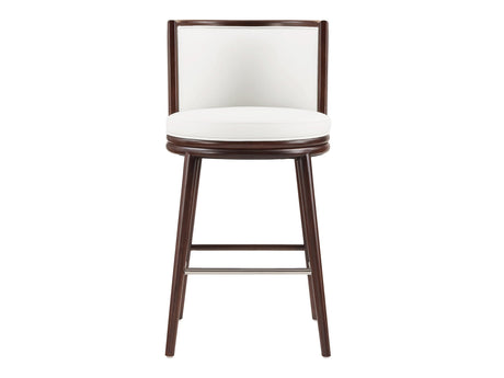 Evalyn Barstool in White by Manhattan Comfort at Eve Furniture