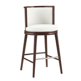 Evalyn Barstool in White (set of 2) by Manhattan Comfort at Eve Furniture
