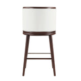 Evalyn Barstool in White (set of 2) by Manhattan Comfort at Eve Furniture