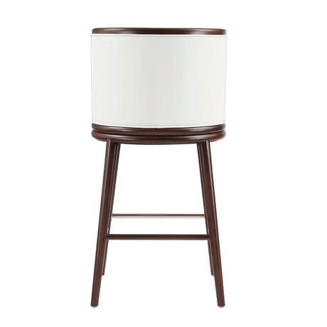 Evalyn Barstool in White (set of 2) by Manhattan Comfort at Eve Furniture