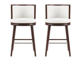 Evalyn Barstool in White (set of 2) by Manhattan Comfort at Eve Furniture