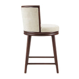 Evalyn Counter Stool in Cream by Manhattan Comfort at Eve Furniture