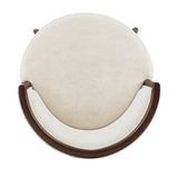 Evalyn Counter Stool in Cream by Manhattan Comfort at Eve Furniture