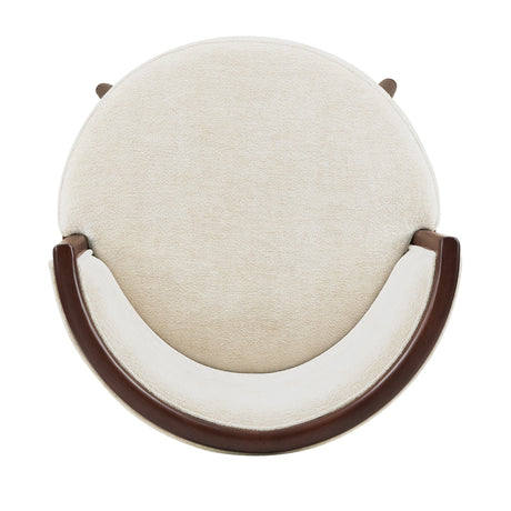Evalyn Counter Stool in Cream by Manhattan Comfort at Eve Furniture