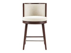 Evalyn Counter Stool in Cream by Manhattan Comfort at Eve Furniture
