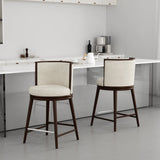 Evalyn Counter Stool in Cream (set of 2) by Manhattan Comfort at Eve Furniture