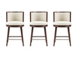 Evalyn Counter Stool in Cream (set of 3) by Manhattan Comfort at Eve Furniture