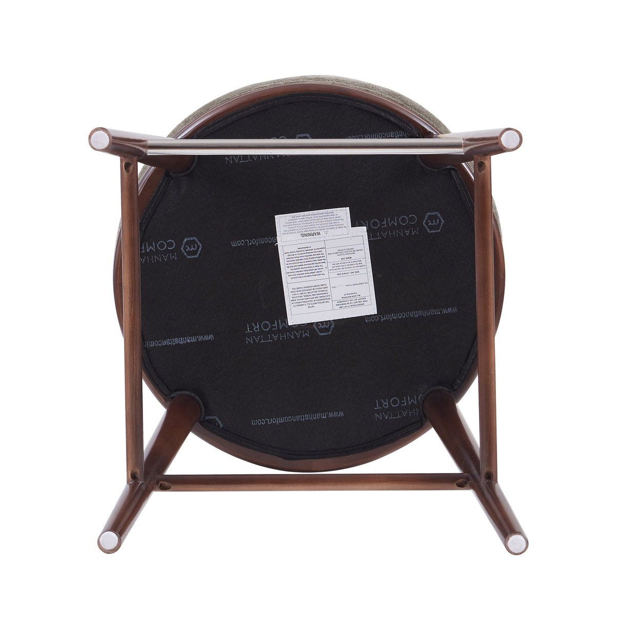 Evalyn Counter Stool in Dove by Manhattan Comfort at Eve Furniture