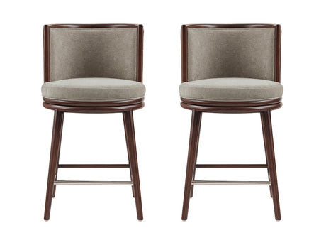 Evalyn Counter Stool in Dove (set of 2) by Manhattan Comfort at Eve Furniture