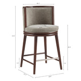 Evalyn Counter Stool in Dove (set of 3) by Manhattan Comfort at Eve Furniture