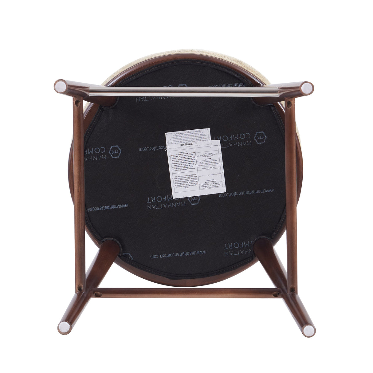 Evalyn Counter Stool in Natural by Manhattan Comfort at Eve Furniture