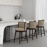 Evalyn Counter Stool in Natural by Manhattan Comfort at Eve Furniture