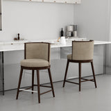 Evalyn Counter Stool in Natural (set of 2) by Manhattan Comfort at Eve Furniture
