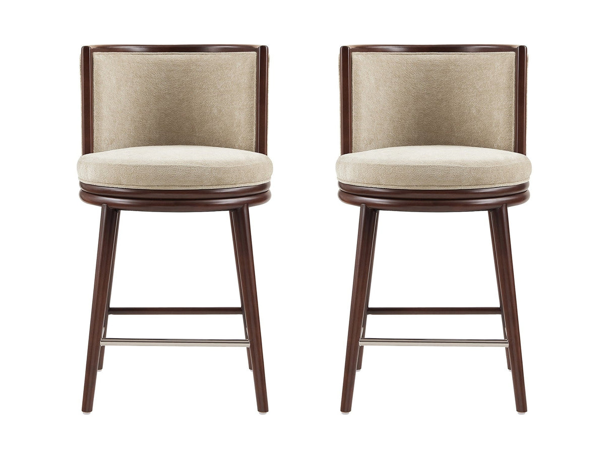 Evalyn Counter Stool in Natural (set of 2) by Manhattan Comfort at Eve Furniture