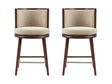 Evalyn Counter Stool in Natural (set of 2) by Manhattan Comfort at Eve Furniture