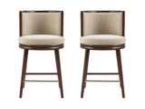 Evalyn Counter Stool in Natural (set of 2) by Manhattan Comfort at Eve Furniture