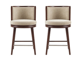 Evalyn Counter Stool in Natural (set of 2) by Manhattan Comfort at Eve Furniture