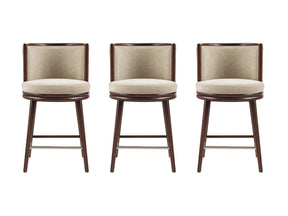 Evalyn Counter Stool in Natural (set of 3) by Manhattan Comfort at Eve Furniture