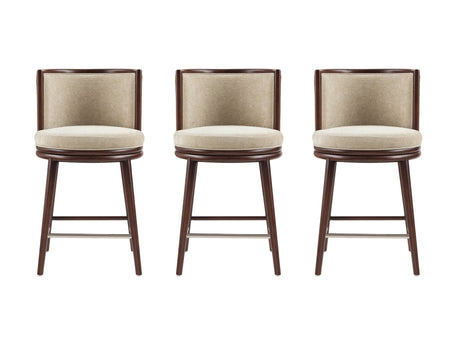 Evalyn Counter Stool in Natural (set of 3) by Manhattan Comfort at Eve Furniture