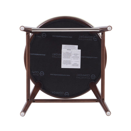 Evalyn Counter Stool in Stone by Manhattan Comfort at Eve Furniture