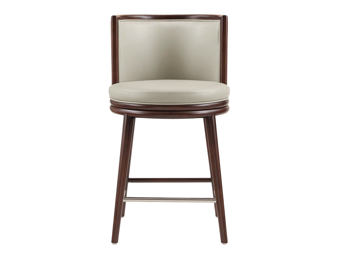 Evalyn Counter Stool in Stone by Manhattan Comfort at Eve Furniture