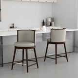 Evalyn Counter Stool in Stone (set of 2) by Manhattan Comfort at Eve Furniture