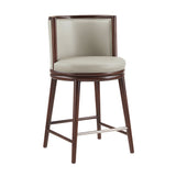 Evalyn Counter Stool in Stone (set of 2) by Manhattan Comfort at Eve Furniture