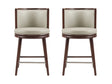 Evalyn Counter Stool in Stone (set of 2) by Manhattan Comfort at Eve Furniture