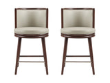 Evalyn Counter Stool in Stone (set of 2) by Manhattan Comfort at Eve Furniture